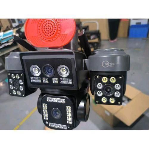 4-Lens AI Solar CCTV Camera – 4G Wireless Security Camera with Double Solar Panel, 16,000mAh Battery, eSIM & Night Vision