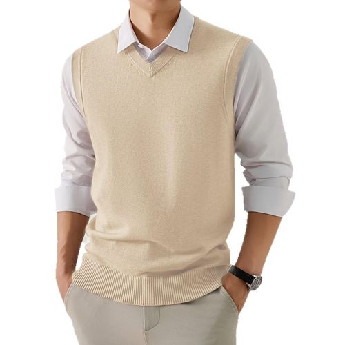Sleevelss Sweater vest (Corporate cardigan) Nude colour