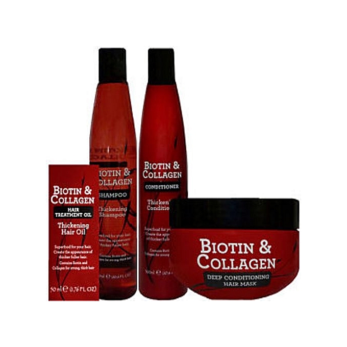 Xpel Biotin & Collagen Hair Care Set Contains Thickening Shampoo ...