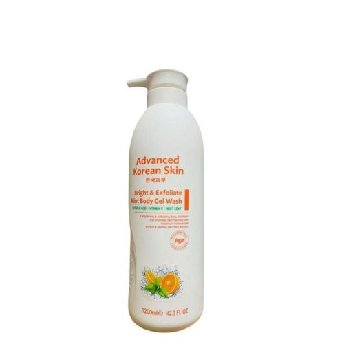 Korean skin Bright and Exfoliate Mint body wash