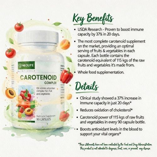Carotenoid Complex 90 Capsules – Whole Food Antioxidant for Immune Support