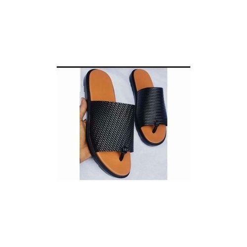 Men's Cover Pam Slippers With Toe - Black/Brown