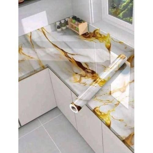 Marble Waterproof Wallpaper Self Adhesive Wall Paper Sticker 2pcs