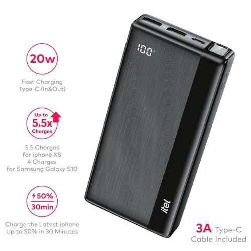 20000mAh 12W Fast Charging Power Bank