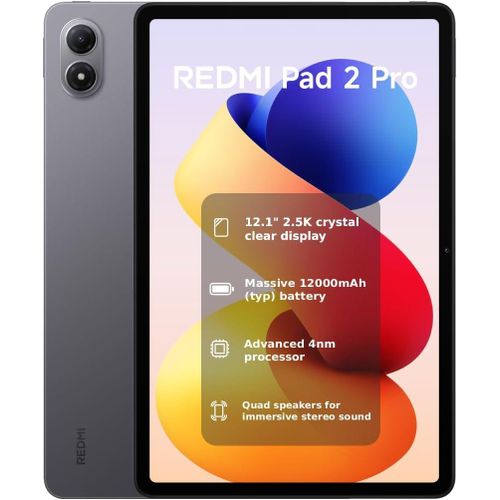 Redmi Pad 2 Pro 5G - 12.1" (256GB/8GB) Nano SIM - 12000mAh - Gray