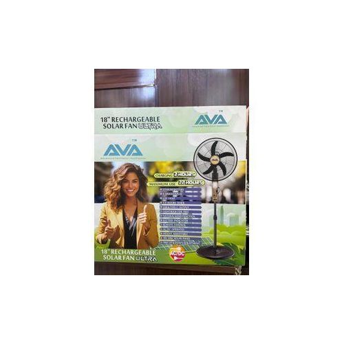 18 RECHARGEABLE SOLAR FAN ULTRA free SolarPanel,Bulbs, remote inside