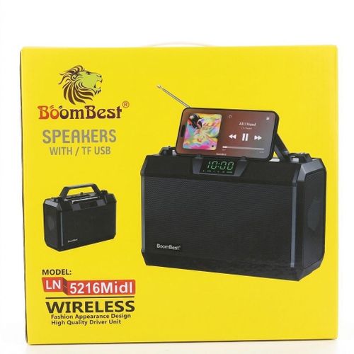 LN-5216Midi wireless Bluetooth speaker super Bass with Radio FM