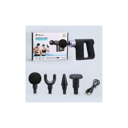 Rechargeable Deep Muscle Mini Fascia Massage Gun With 4 Heads.