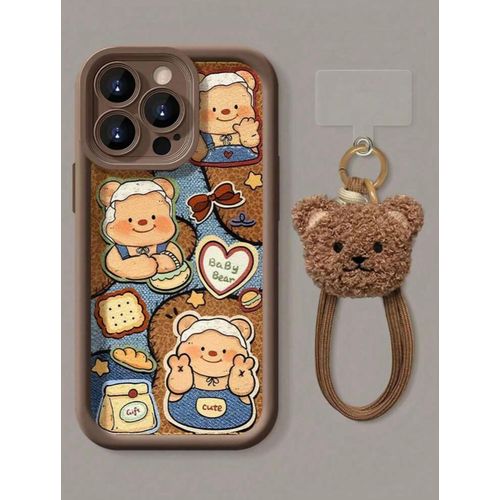 Cute Teddy Bear Soft Phone Case – Luxury Protective Cover