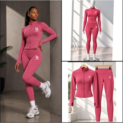 BETABODY Women’s 2-Piece Athletic Set - Quick-Dry Long-Sleeve Zip-up Jacket & Leggings Female Breathable Workout Gym Yoga Outfit for Running, Gym & Casual Wear Women sportswear women active tracksuits for ladies sports quick-dry tees gift for women