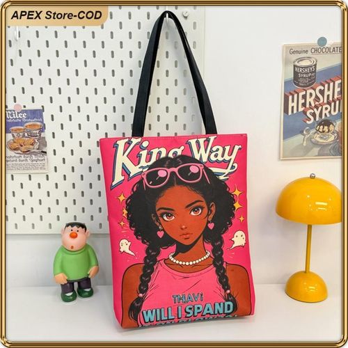 African American Black Women Tote Bag Black Girl Magic Shoulder Handbag For Work Travel Beach Shopping