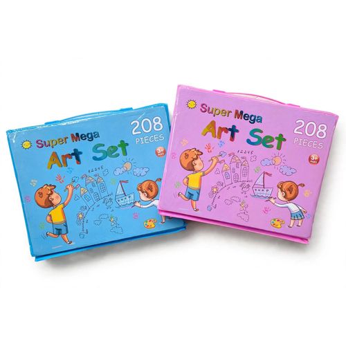 208 Pieces Kit Drawing / Coloring Box 1 pc/ Color