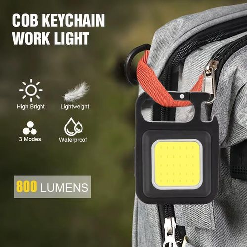 Cross-Border Popular Cob Portable Keychain Light USB Rechargeable Outdoor Emergency Lighting Flashlight Mini Flashlight http.