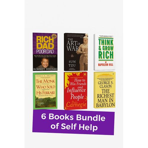 6 Books Self-Help Bundle – Personal Growth, Success, Leadership & Wealth