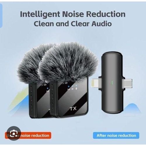 F15-2 Wireless Chest Lavalier Microphone, Two Transmitters With Furry Windscreens And A Receiver
