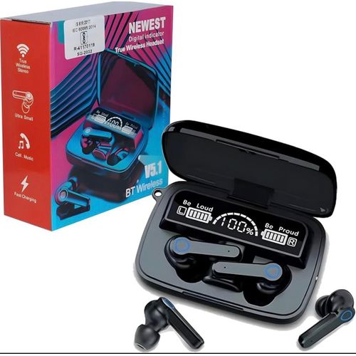M19 TWS Noise Cancellation Earbud with Torch Light & Touch Control.