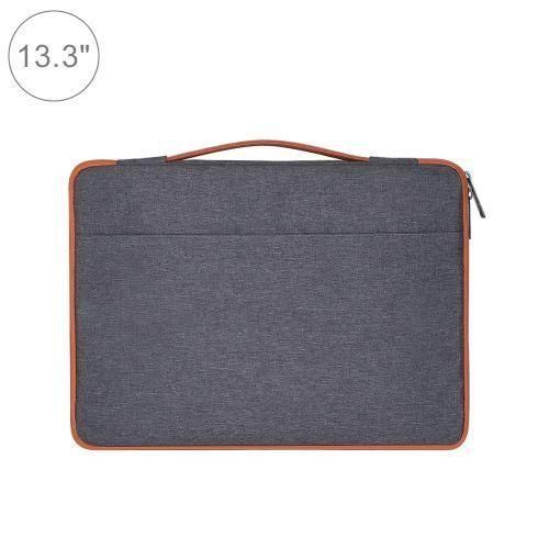 133 Inch Fashion Casual Polyester Nylon Laptop Handbag Briefcase Notebook Cover Case Forbook Samsung Lenovo Xiaomi Sony DELL CHUWI ASUS HP Grey