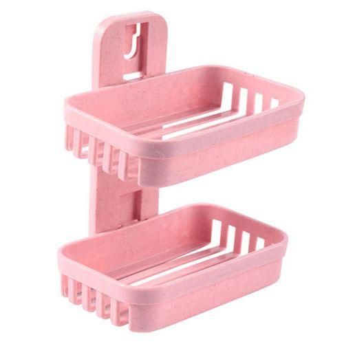 Double Soap Holder/Box -2 Layers Wall Mounted