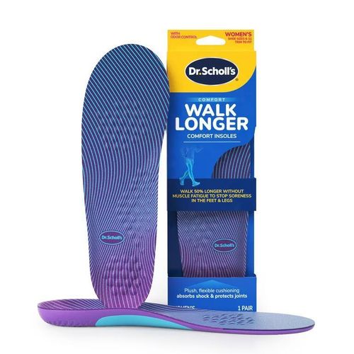 Longer Insoles Comfortable Plush Foam Inserts Sizes 6-10 For Women