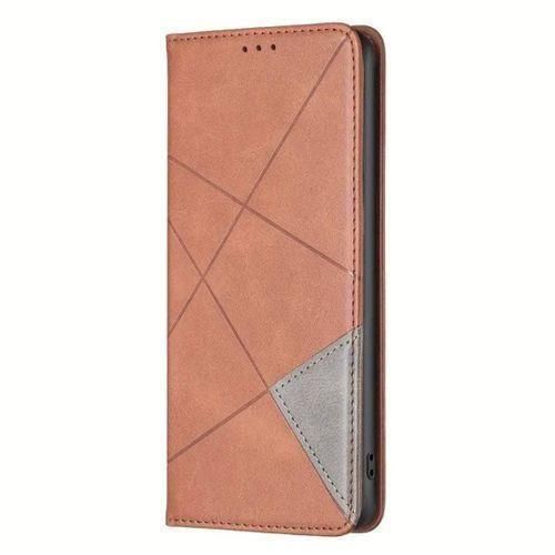 Samsung brown leather flip case for the Galaxy S23 Ultra.