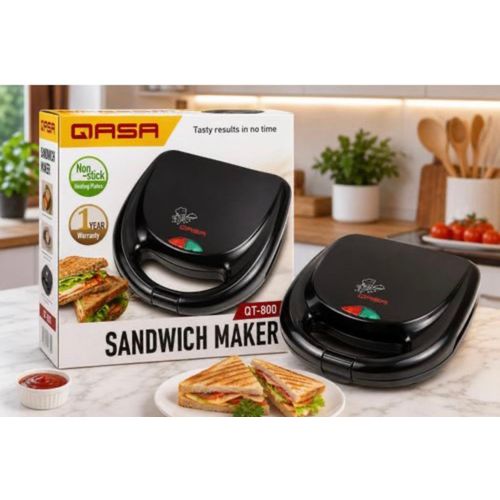 Electric Sandwich Maker – Non-Stick Heating Plates