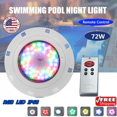 Swimming Pool LED Lights RGB + 72W + 2 Wire - Very Powerful Colour Light