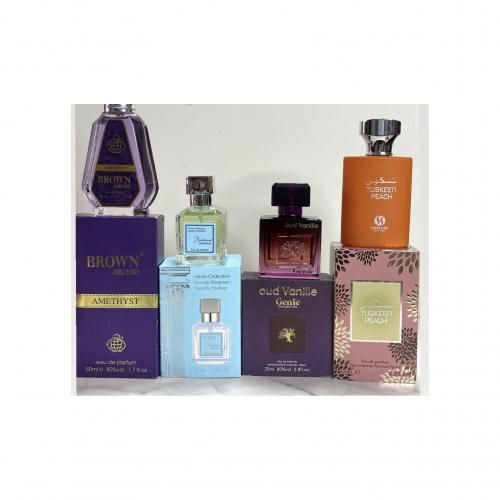 Genie Bakkarat 25ml And Oud Vanilla 4pcs Combo