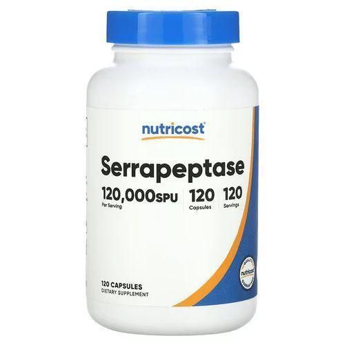 Serrapeptase 120000 SPU Max Potency -Proteolytic Enzyme 120 caps