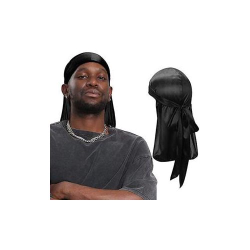 Titan Durags Plain Black Titan Durag-Doo Rag-Du Rag