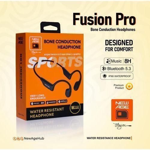 Fusion-Pro Sport Bone Conduction Open-Ear Design Headphone Headset