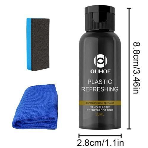 Auto Shining Ultimate Plastic Revitalizing Coating Agent, Nano Plastic Refreshing Coating, Plastic Refreshing ,Plastic Parts Cleaning Agent for Car, Car Restorer Cream Quick Restorer, Quick Repair Dashboard Cleaner