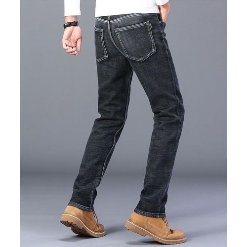 ORIGINAL Stock Jeans Trouser For Men - Non Fade-( Black )