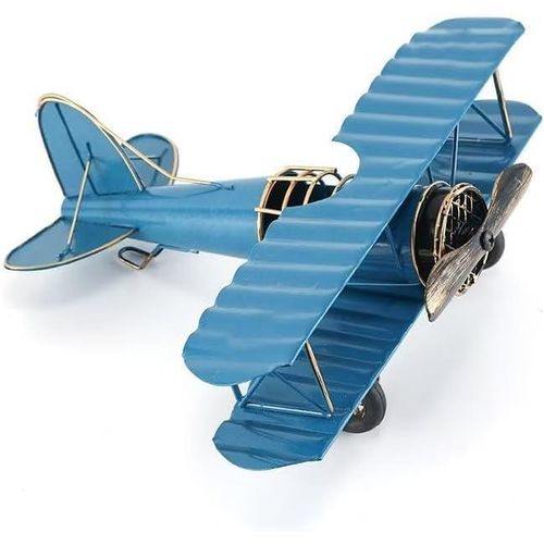 Retro Airplane Model Metal Decorative Figurine