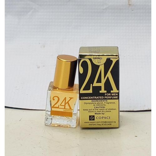 Mini EDP of 24 Concentrated Oil Perfume (handy and pocket friendly for all day comfort) for unisex - 5ml