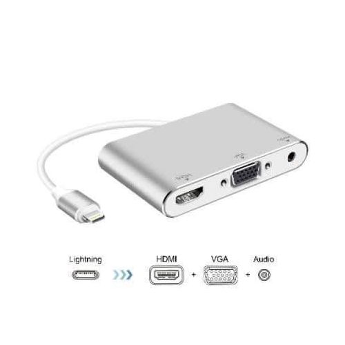 Lightning to HDMI VGA Audio Multiport Adapter