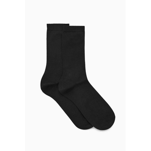 2 Pairs Quality Black Ankle School Socks for Boys & Girls