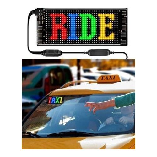 LED vehicle-mounted advertising screen, waterproof full-color smart car sticker soft screen display