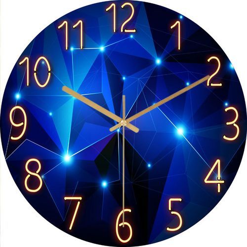 3D Modern 12 Inch(30cm) Luminous Wall Clock