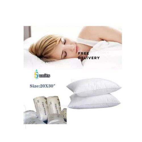 5 Units Mercury Fibre Pillows -White(20*30)