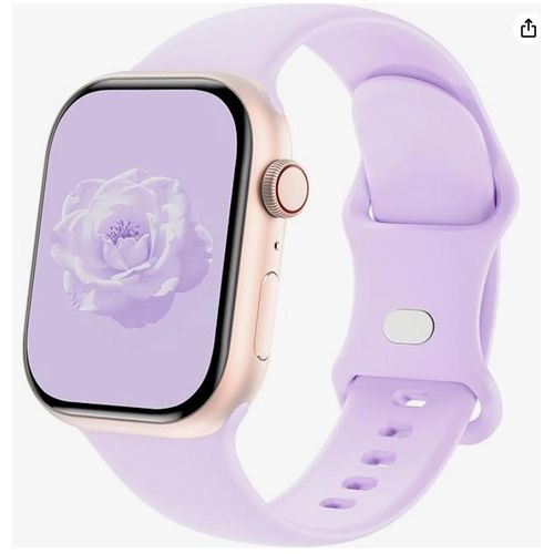 Silicone Band Compatible with Apple Watch 41mm 38mm 40mm 49mm 46mm 45mm 42mm 44mm, Replacement Sport Strap Wristband for iWatch Series 11 10 9 8 7 6 5 4 SE Ultra 3 2 1 Women Men