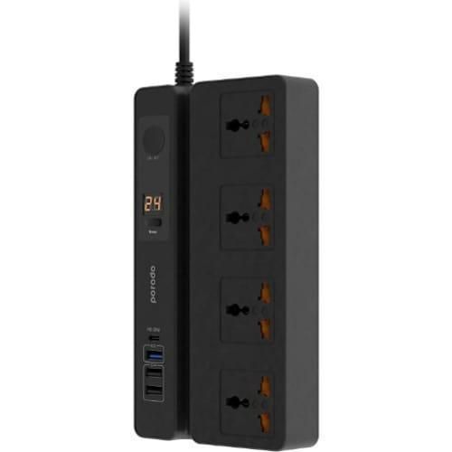 Multi-function Socket With Usb, Phone Stand & Digital Timer