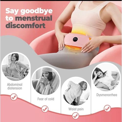 Smart Period Relief Heating Pad - Cordless Menstrual Cramp Massager