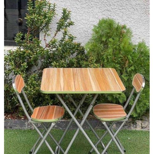 Foldable Reading Dinning 1 Table, 2 Chairs For Home And Office