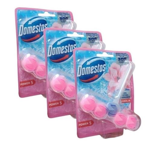 Domestos Toilet Rim Block ( Magnolia Fresh) x3pcs