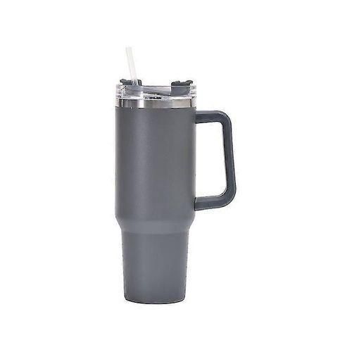 Grey Stainless Steel Large Insulated Travel Tumbler