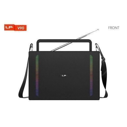 LP V90 Portable Bluetooth Speaker - RGB LED Light, FM Radio, USB/TF Card & Bass Sound