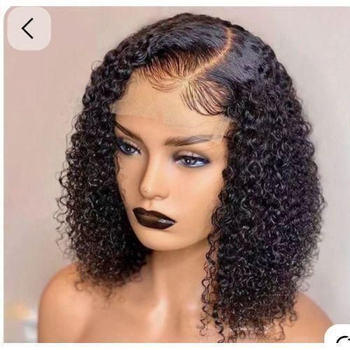 18inches blunt luxury blend straight hair wig with 2 by 6 original closure