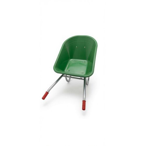 Heavy-Duty Garden Wheelbarrow – Durable Plastic Tray with Galvanized Steel Frame