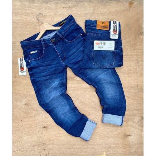 Classic Slim-Fit Denim Jeans Blue