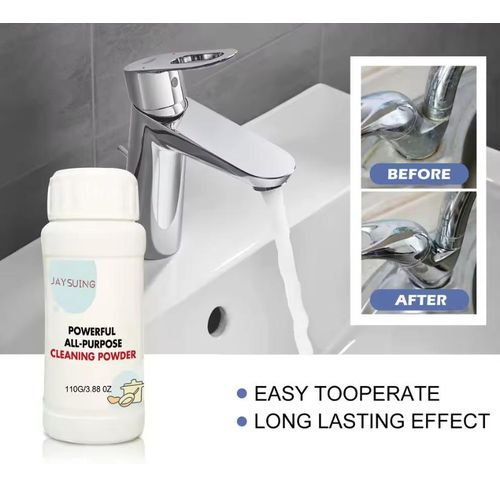 Multi-Purpose Cleaning Powder For kitchen utensils, Removes Rust, Heavy Oil Stains from Kitchenware and Extractor Hoods, Kitchen Heavy Oil Cleaning Kitchen Rust Removal Stove And Pot Stubborn Stain Remover, Long Lasting Rust Dirt Heavy Oil Stains Removal